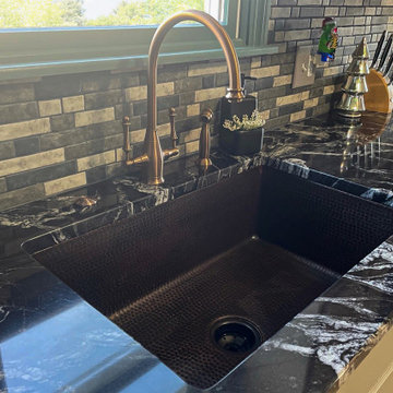 33" Hammered Copper Single Basin Kitchen Sink (KSDB33199)