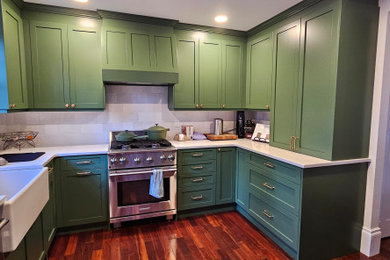 Inspiration for a victorian kitchen remodel in Edmonton
