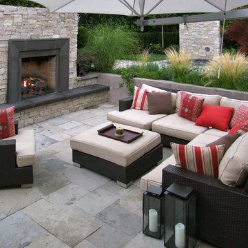 Stone used for outdoor living areas