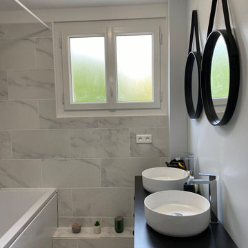 Salle de bain entièrement rénovée
