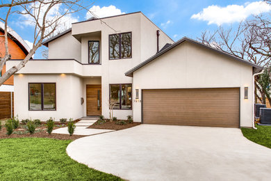Large trendy home design photo in Dallas
