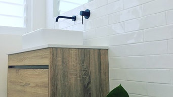 IBIZA | Timber Wood Grain Bathroom Vanity with Stone Benchtop