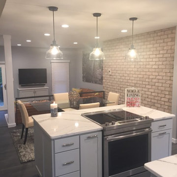 Traditional Main Level  to Industrial Loft Chic Decor
