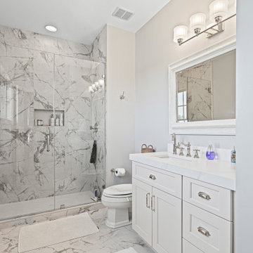 Traditional Style Five Bathroom Remodel Great Falls, VA