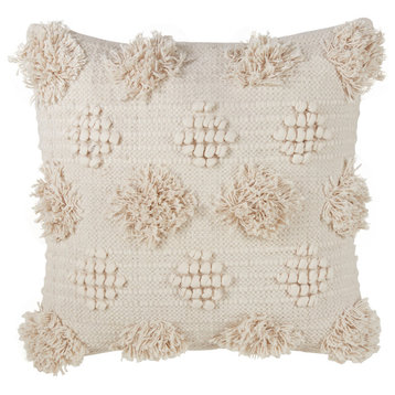 Moroccan Tufted Down Filled Throw Pillow