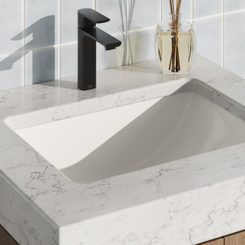 Alistair Bath Vanity, Oak, 24", Matte Black Hardware, Single, Freestanding