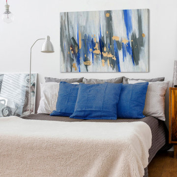 "Chaotic City" Painting Print on Wrapped Canvas