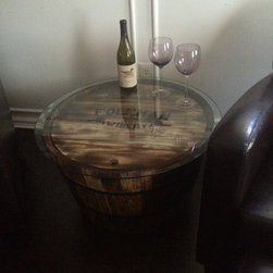 Barrel table - Wine And Bar Cabinets
