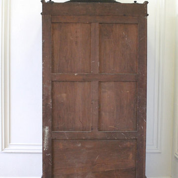 20th Century Ebonized Empire French Louis XVI Style Armoire