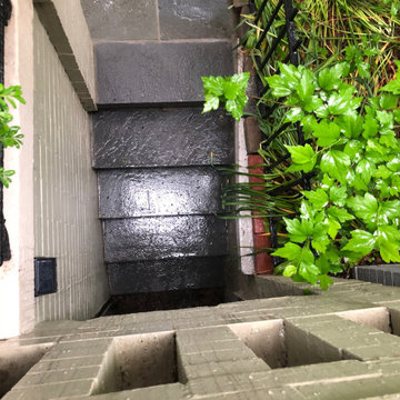 Flagstone Walkway with 2 Inch Thick Thermal Step Treads in Washington DC