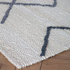 Kingston Ivory With Gray and Blue Diamond Rug, 8'x10'