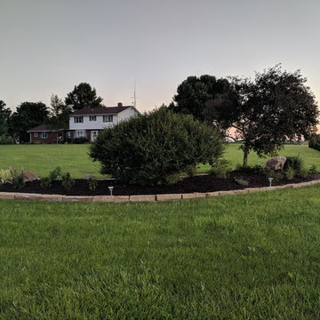 Raised Corner Landscape Bed