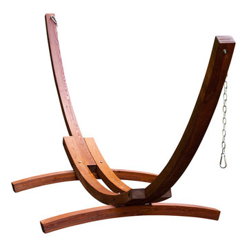 Natural Wood Arc Stand, 15'