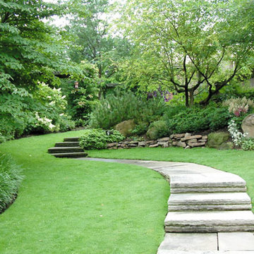 Walk leading to back garden
