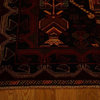 Tribal Afghan Baluch Rug, 4'X7', Hand-Knotted 100% Wool Oriental Rug