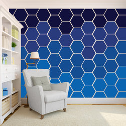Honeycomb Hexagon Wall Pattern - Wall Decal - Wall Decals