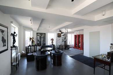 Inspiration for an eclectic living room remodel in New York