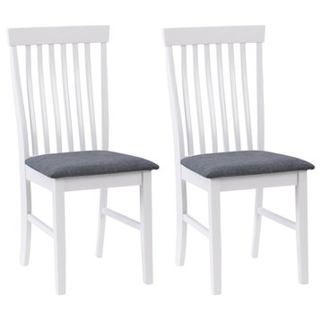 CorLiving Michigan Two Toned Dining Chair, Set of 2