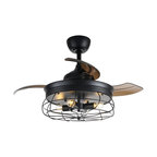 Industrial Ceiling Fan with Foldable Blades, 34