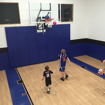 SnapSports Indoor Home Basketball Court - Maple XL surfacing