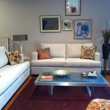 Sofa Set with Metal Coffee Table and Art | The Sofa Company