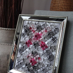 Pink Mirror - Mixed Media Art