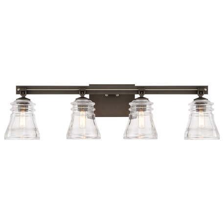 Minka Lavery 2734 Graham Avenue 4 Light 31"W Bathroom Vanity - Smoked Iron /