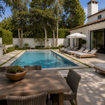 Modern Spanish Colonial Pool & Entertainer's Backyard