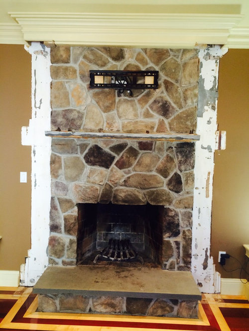 Removing Stone Mantel Shelf, How To Take Off Fireplace Mantel