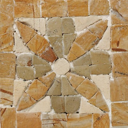 Clear Green and Veined Beige - Tile