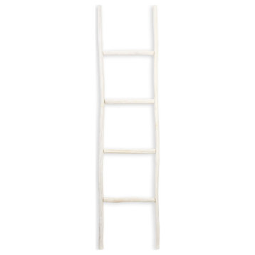 White Wash Wood Ladder