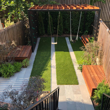 Brooklyn backyard with small playground