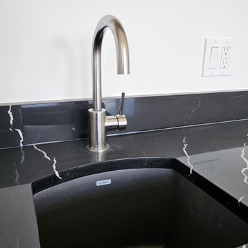 Sintered Stone Countertops and Cabinets, Book Shelf, Vanities