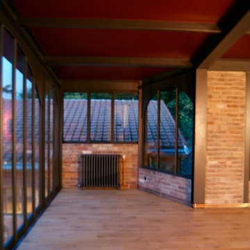 Extension de maison en structure métallique
