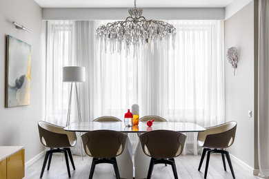 Inspiration for a large contemporary dining room in Moscow.