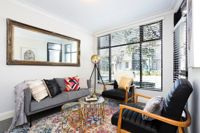 Eclectic living room in Newcastle - Maitland.