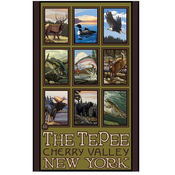 Paul A. Lanquist the Tepee Cherry Valley New York Art Print, 30"x45"