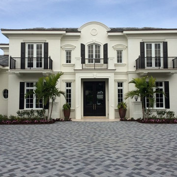 Traditional Water View Estate Entry