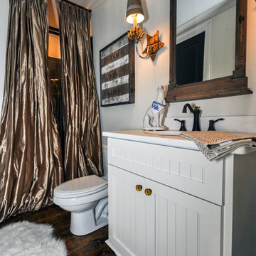 Vickery Kitchen gets facelift with new recessed off white cabinets