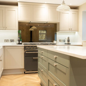 Limestone & Jade Shaker Kitchen in Sway