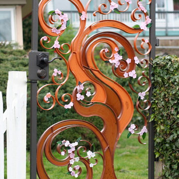 Japanese Cherry Tree Garden Gate