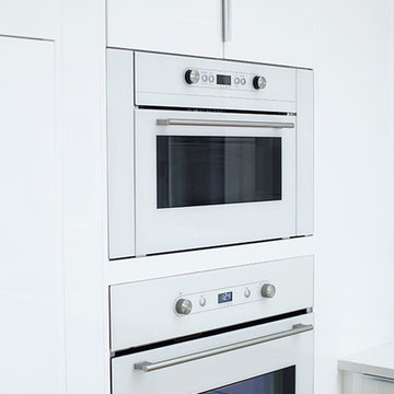 Ikea High Gloss White Kitchen by ModerNash of Nashville, TN