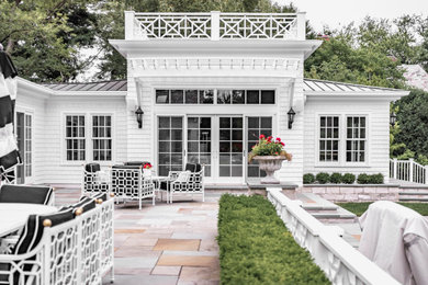 Transitional patio in Chicago.