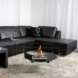 Bio-Blaze VENIZ 26'' x 20'' Freestanding Bio-Ethanol Fireplace BB-V - Indoor Fireplaces