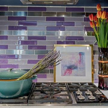 Colonial Blue Reface with Purple Accents
