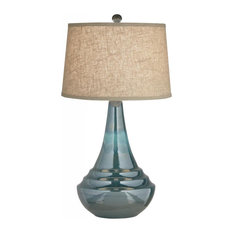 Sublime 1-Light Table Lamp Blue-Decorated