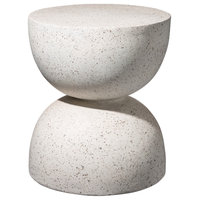 Multi-functionalal MGO Faux Terrazzo Garden Stool or Plant Stand or Accent Table