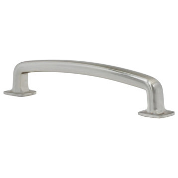 Industrial Style 5-1/32" Centers Brushed Nickel Cabinet Pull Handle