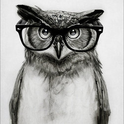 Mr. Owl Art Print by Isaiah K. Stephens - Prints And Posters