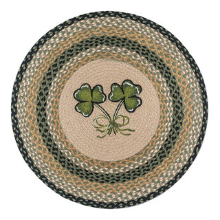 Shamrock Round Patch Rug - Contemporary - Area Rugs - by Uber Bazaar ...